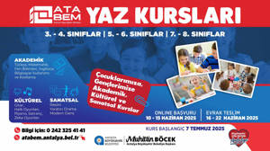ATABEM yaz kurslarına kayıtlar başladı