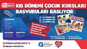 ATABEM kış dönemi kurs kayıtları başladı