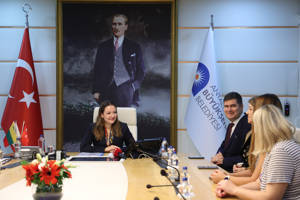 Antalya Büyükşehir Belediyesi Litvanya heyetini ağırladı