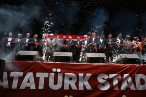Kumluca Atatürk Stadyumu’nun resmi açılışı gerçekleştirildi