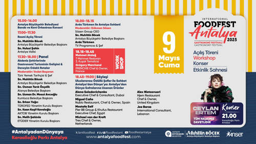 FOODFEST ANTALYA 2025 "1. GÜN PROGRAMI"