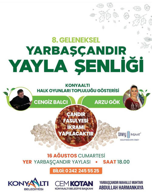 8. GELENEKSEL YARBAŞÇANDIR YAYLA ŞENLİĞİ