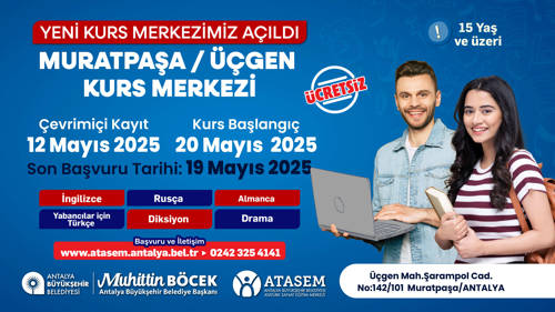 MURATPAŞA/ÜÇGEN KURS MERKEZİMİZ AÇILDI!