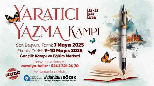 YARATICI YAZMA KAMPI İÇİN BAŞVURULAR BAŞLADI!