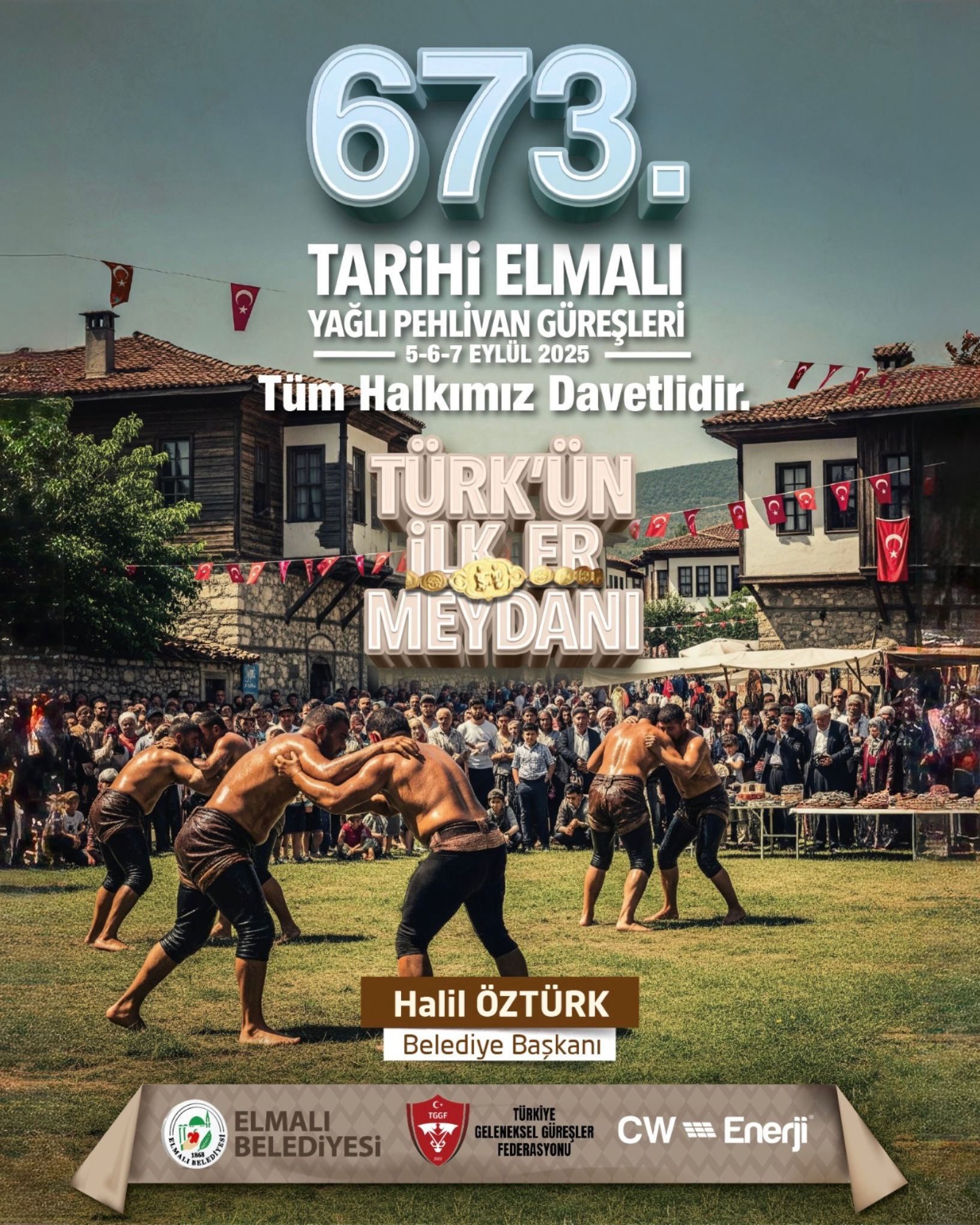 673. TARİHİ ELMALI YAĞLI PEHLİVAN GÜREŞLERİ