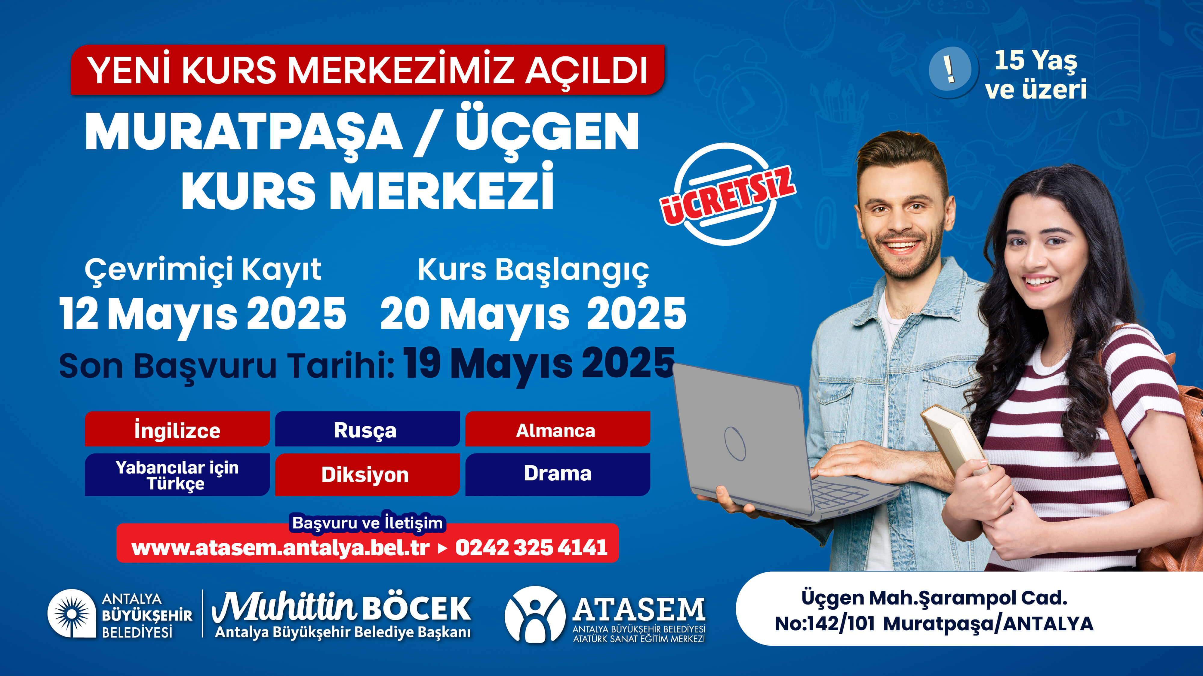 MURATPAŞA/ÜÇGEN KURS MERKEZİMİZ AÇILDI!