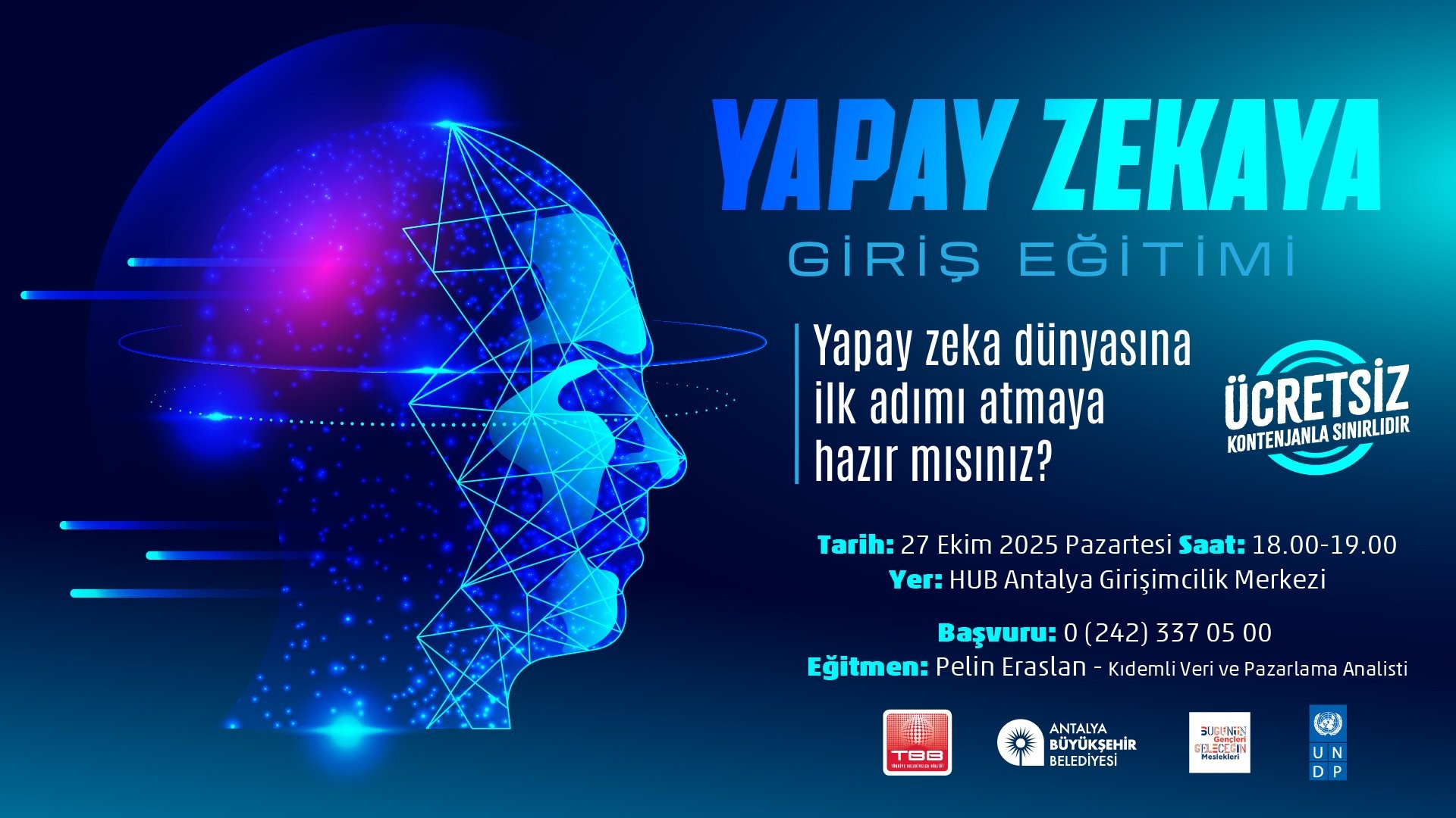 YAPAY ZEKAYA GİRİŞ EĞİTİMİ