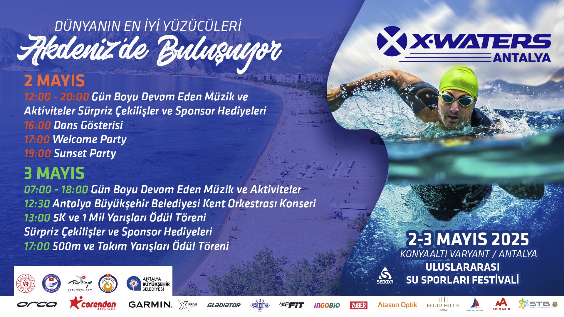DÜNYANIN EN İYİ YÜZÜCÜLERİ AKDENİZ'DE BULUŞUYOR!