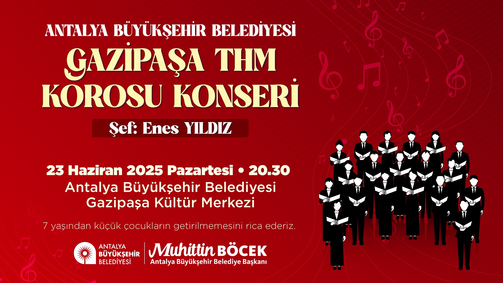 ANTALYA BÜYÜKŞEHİR BELEDİYESİ GAZİPAŞA THM KOROSU KONSERİ